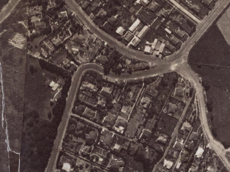 9 Dyers Pass Road from the air, 1925-1929