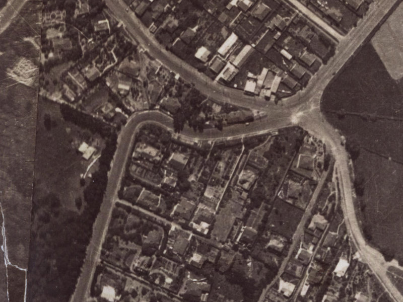 7 Dyers Pass Road from the air, 1925-1929