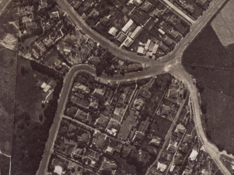 7a Dyers Pass Road from the air, 1925-1929