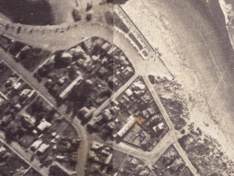 2 Burgess Street from the air, 1925-1929