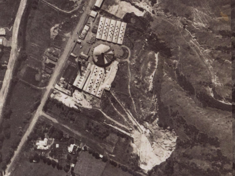 6A Brickworks Lane from the air, 1925-1929