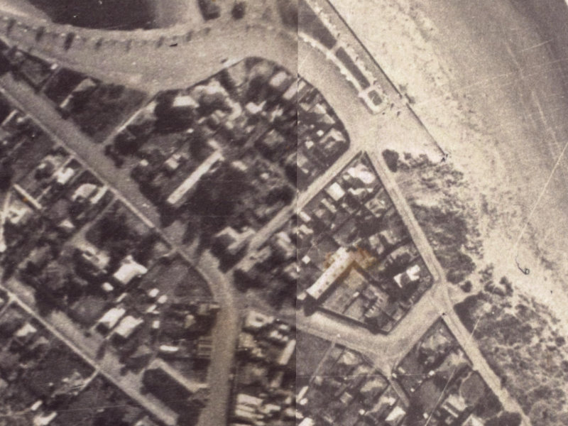 Burgess Street from the air, 1925-1929