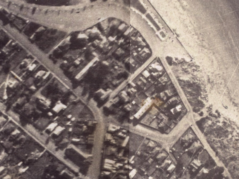 8 Burgess Street from the air, 1925-1929