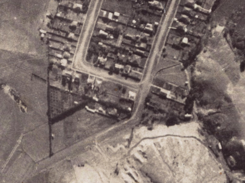 Bay View Road from the air, 1925-1929