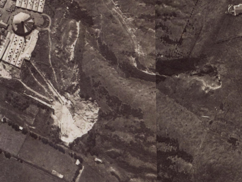 1 Lookaway Place from the air, 1925-1929