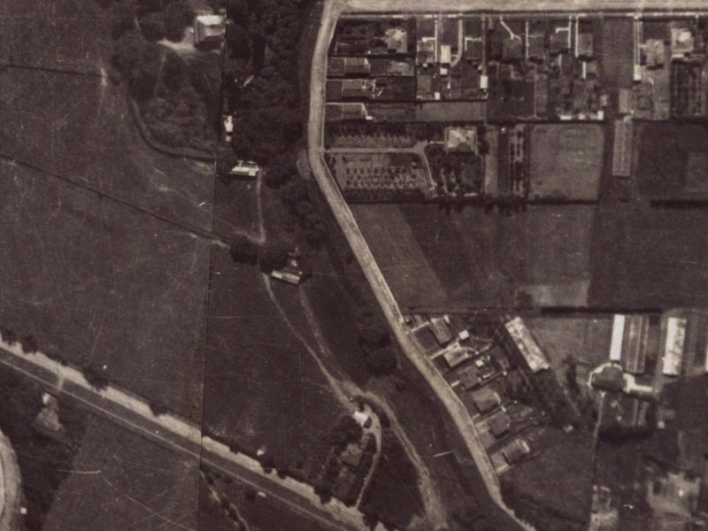 18 Sloan Terrace from the air, 1925-1929