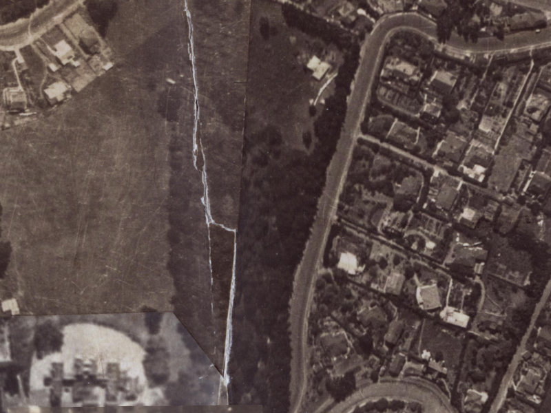 Rhodesvale Terrace from the air, 1925-1929