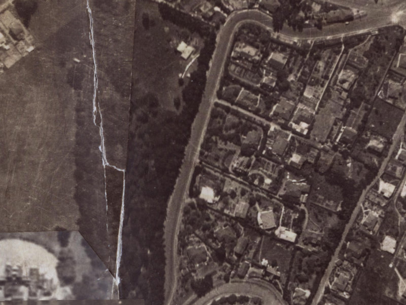 21A Dyers Pass Road from the air, 1925-1929