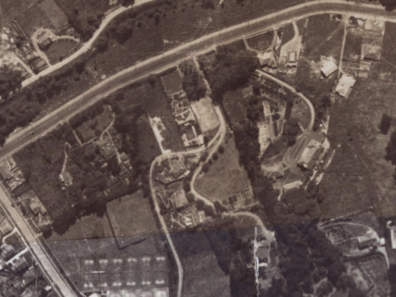 11 Crichton Terrace from the air, 1925-1929