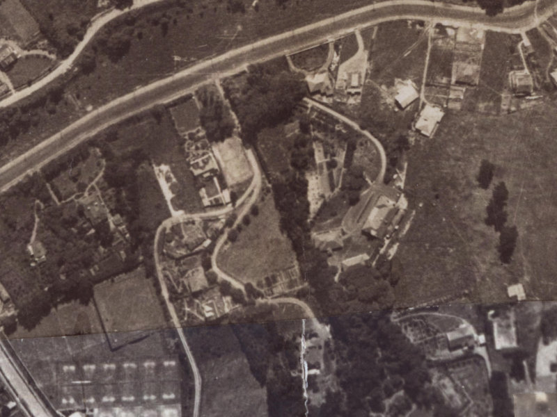 3 Upper Crichton Terrace from the air, 1925-1929
