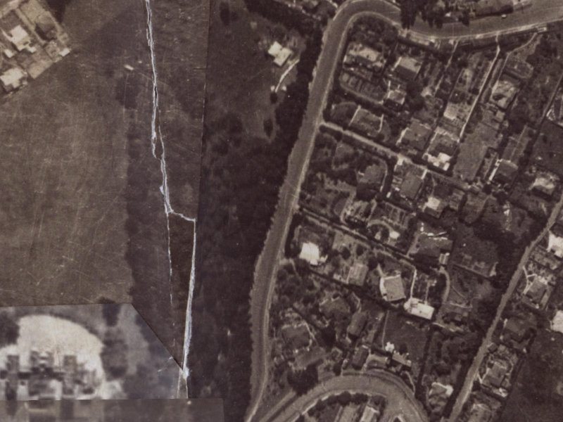 25 Dyers Pass Road from the air, 1925-1929