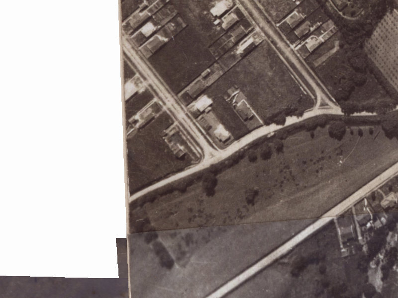 11–17 Cashmere View Street from the air, 1925-1929