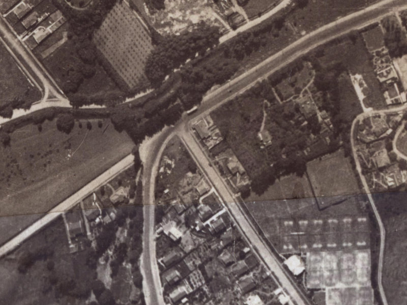 1A Valley Road from the air, 1925-1929