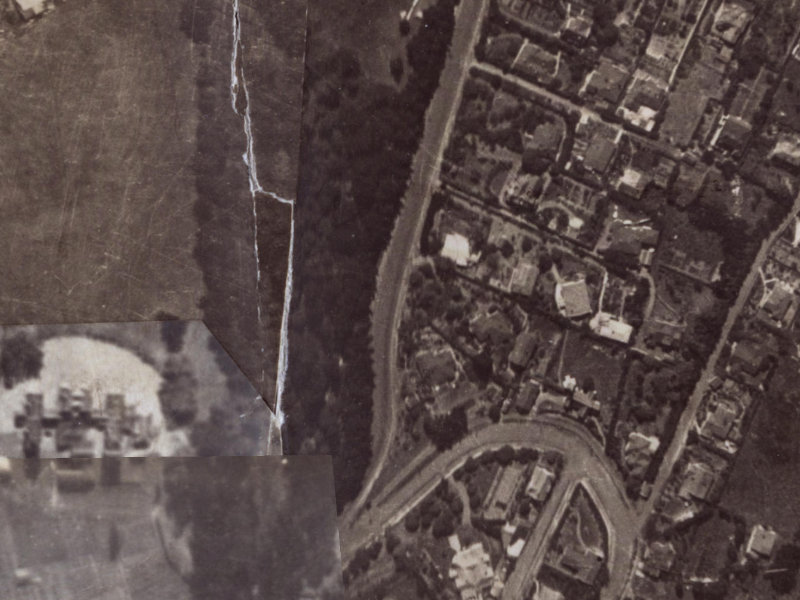 27 Dyers Pass Road from the air, 1925-1929