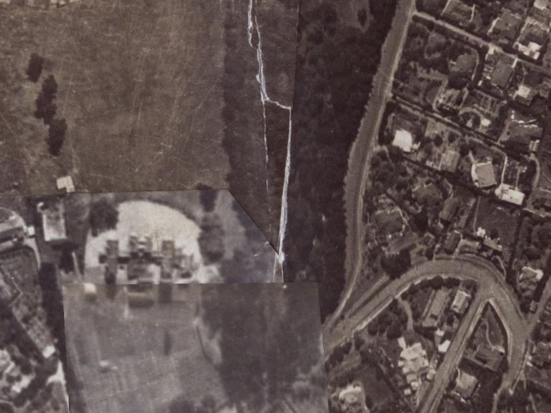 26 Dyers Pass Road from the air, 1925-1929