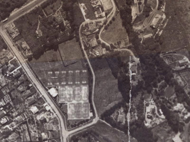 Crichton Terrace from the air, 1925-1929