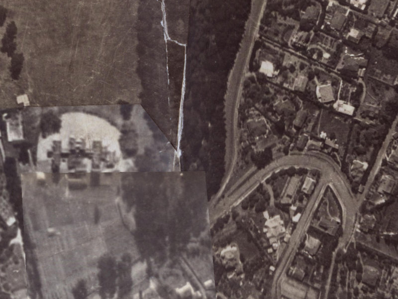 30 Dyers Pass Road from the air, 1925-1929