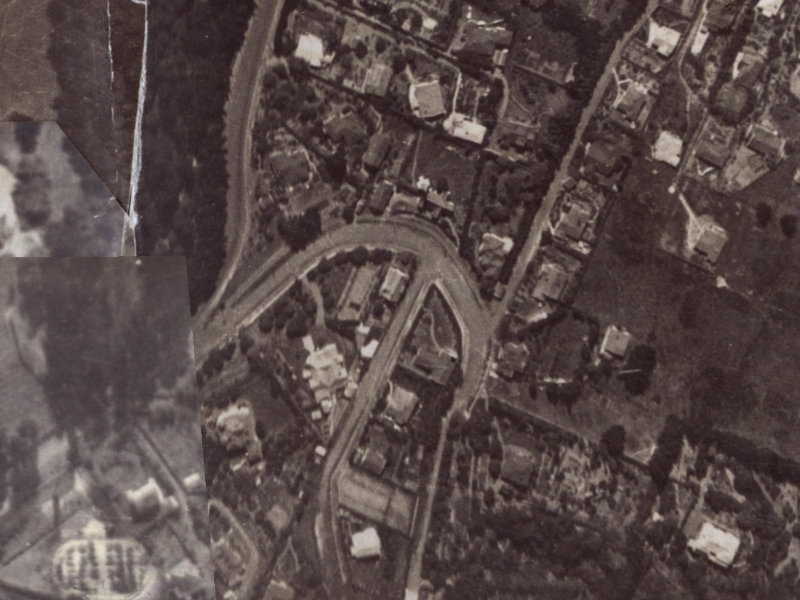 Sulby Road from the air, 1925-1929
