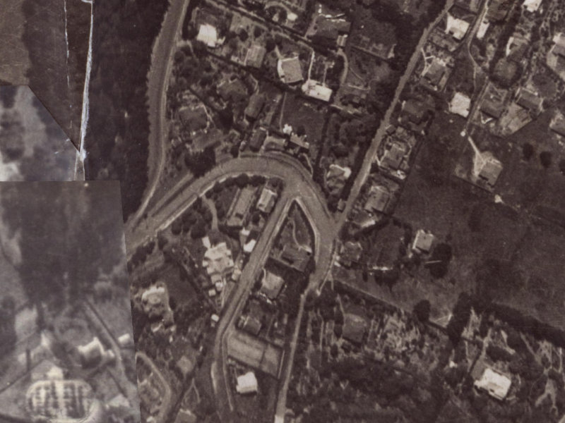 1A Sulby Road from the air, 1925-1929