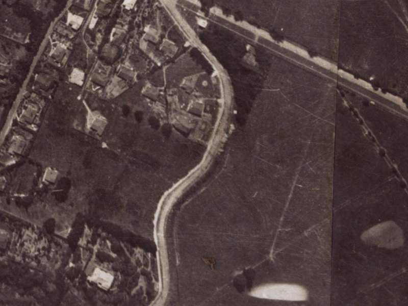 22B Rossmore Terrace from the air, 1925-1929