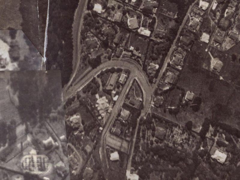 Cracroft Terrace from the air, 1925-1929