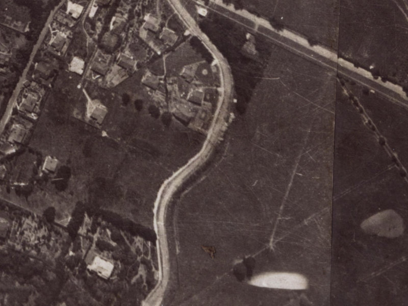 16A Rossmore Terrace from the air, 1925-1929