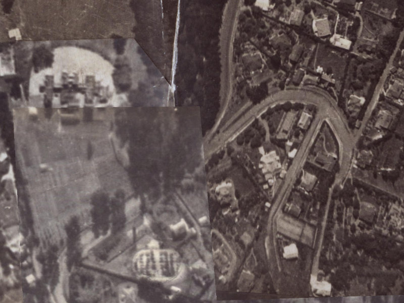 35 Dyers Pass Road from the air, 1925-1929