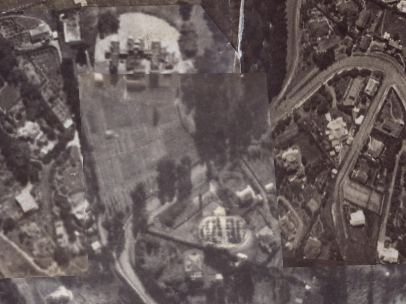 36 Dyers Pass Road from the air, 1925-1929