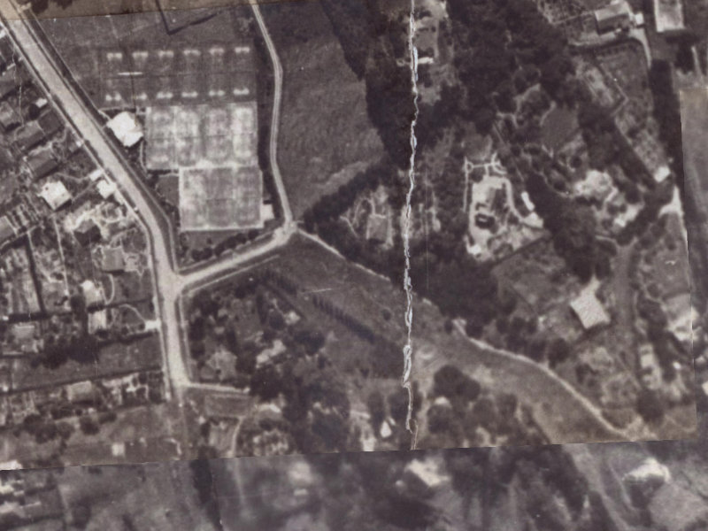 29A Crichton Terrace from the air, 1925-1929