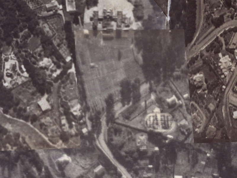 40 Dyers Pass Road from the air, 1925-1929