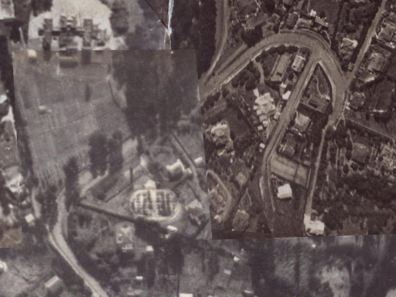 37 Dyers Pass Road from the air, 1925-1929