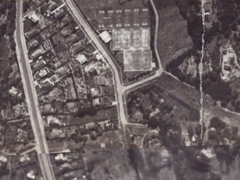 20A Valley Road from the air, 1925-1929