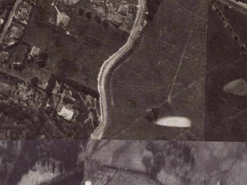 Rossmore Terrace from the air, 1925-1929
