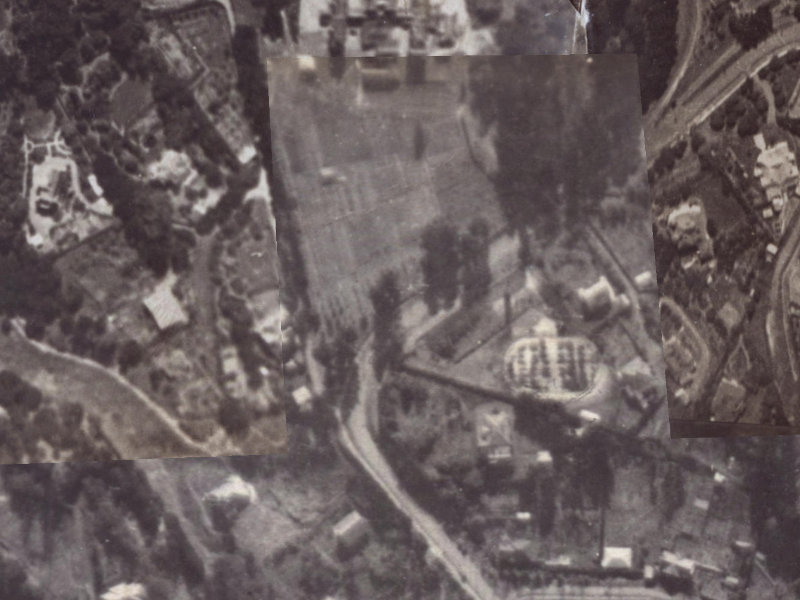 42 Dyers Pass Road from the air, 1925-1929