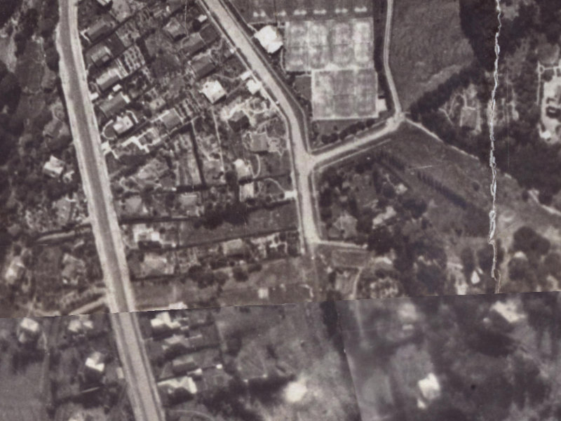 22A Valley Road from the air, 1925-1929
