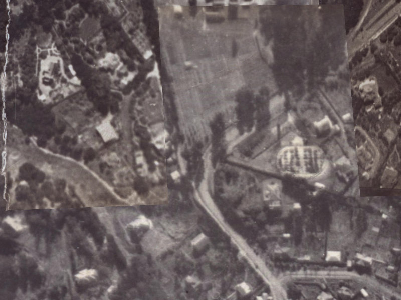 44 Dyers Pass Road from the air, 1925-1929