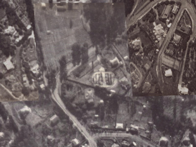 43A Dyers Pass Road from the air, 1925-1929