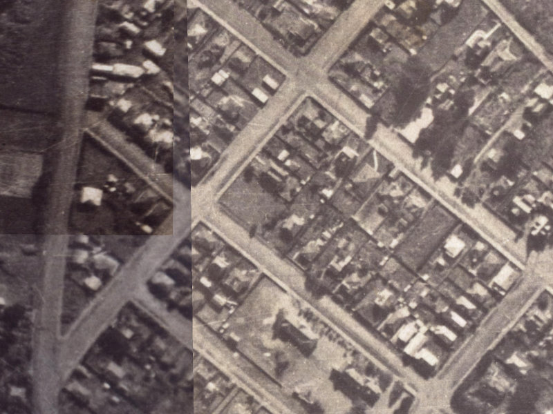 13B Wiggins Street from the air, 1925-1929