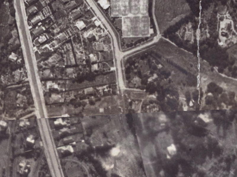24A Valley Road from the air, 1925-1929