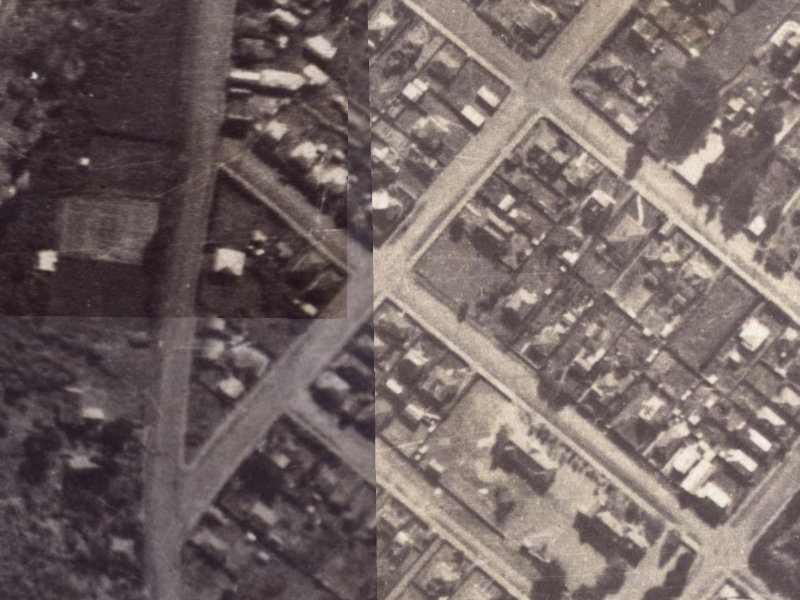 9 Wiggins Street from the air, 1925-1929