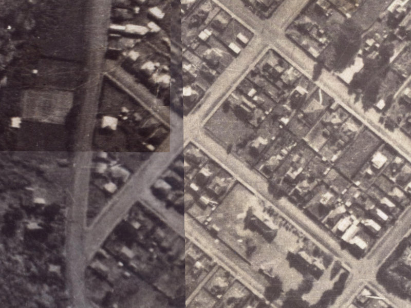 11 Wiggins Street from the air, 1925-1929