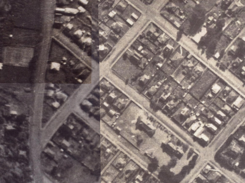 13 Wiggins Street from the air, 1925-1929
