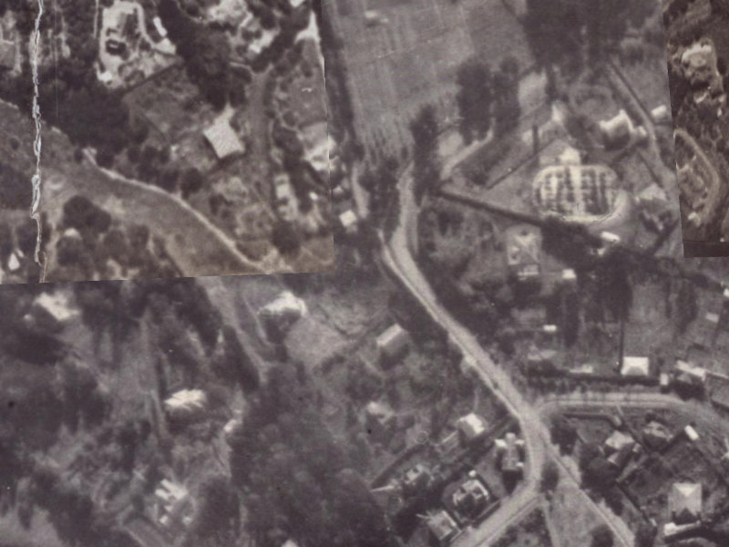 48 Dyers Pass Road from the air, 1925-1929