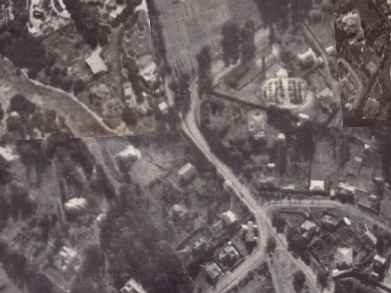 52 Dyers Pass Road from the air, 1925-1929
