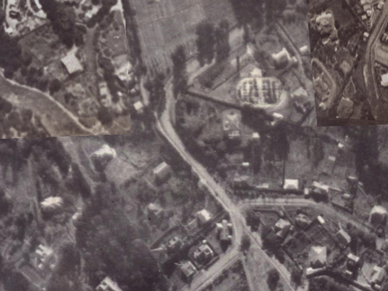 51A Dyers Pass Road from the air, 1925-1929