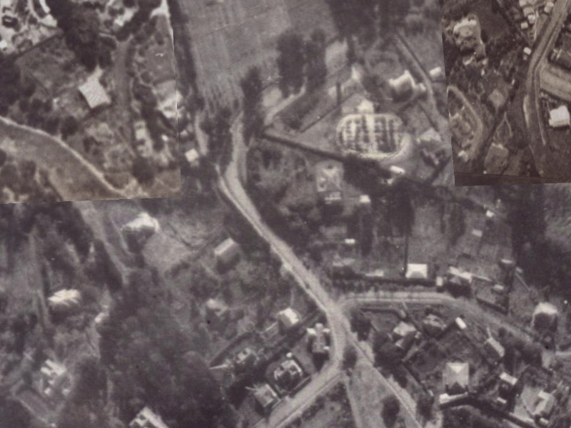 49 Dyers Pass Road from the air, 1925-1929