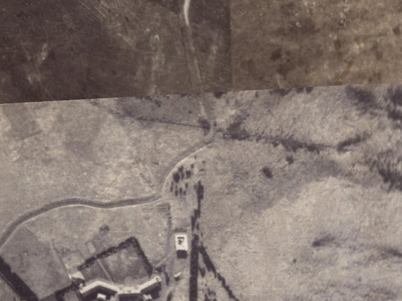 132 Huntsbury Avenue from the air, 1925-1929