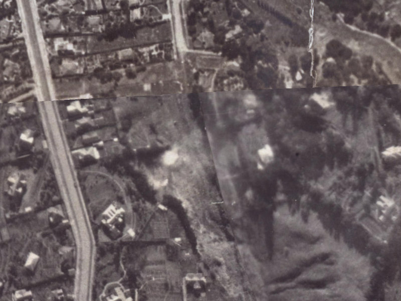 36 Valley Road from the air, 1925-1929