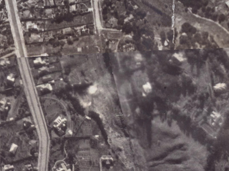 Valley Road from the air, 1925-1929