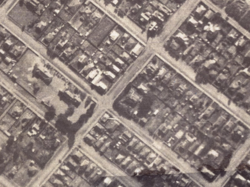 13 Hardwicke Street from the air, 1925-1929